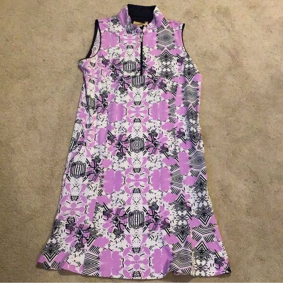 Sport Haley Dresses & Skirts - Sport Haley Golf Athletic Lavender Geometric Midi Dress
